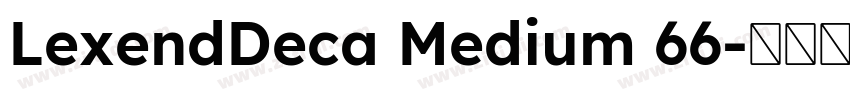 LexendDeca Medium 66字体转换